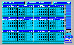 Calendar 2008 Excel template - click to preview