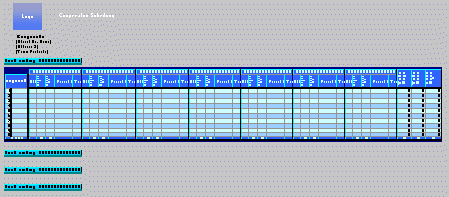 Cooperation Scheduling Excel template - click to preview